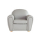 Poltrona  Club pelle marrone talpa NEW CLUB
