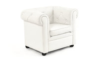 Poltrona da bambino BABY CHESTERFIELD bianca