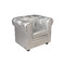 Poltrona da bambino BABY CHESTERFIELD colore argento 