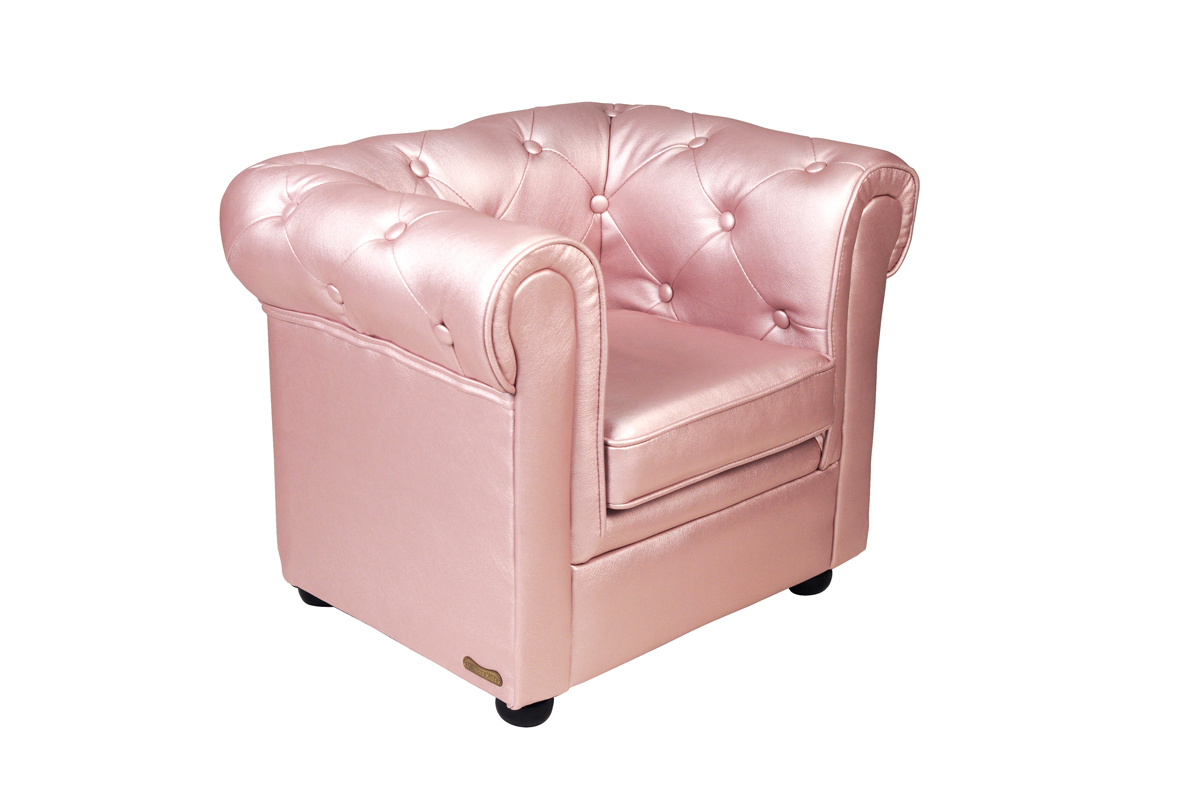Poltrona da bambino BABY CHESTERFIELD colore perlato
