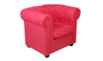 Poltrona da bambino BABY CHESTERFIELD lampone