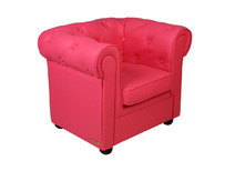 Poltrona da bambino BABY CHESTERFIELD lampone