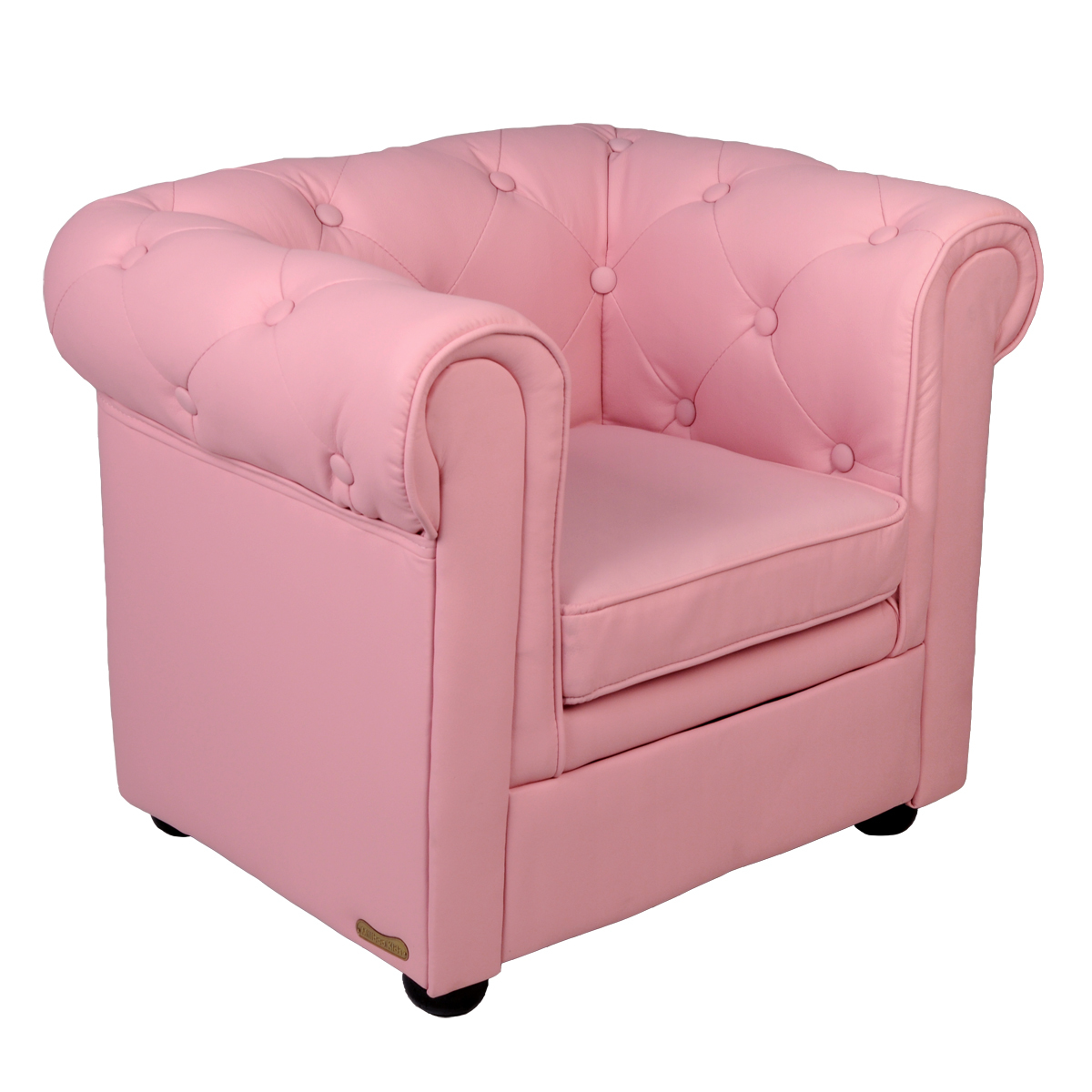 Poltrona da bambino BABY CHESTERFIELD - rosa chiaro