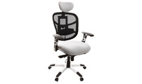 Poltrona da ufficio ergonomica  bianca e nera UP TO YOU