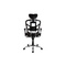 Poltrona da ufficio ergonomica grigio antracite e bianco opzione appendi abiti UP TO YOU