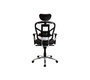 Poltrona da ufficio ergonomica grigio antracite e bianco opzione appendi abiti UP TO YOU