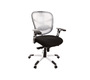 Poltrona da ufficio ergonomica nera e arancione UP TO YOU