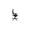 Poltrona da ufficio ergonomica viola e anice  UP TO YOU