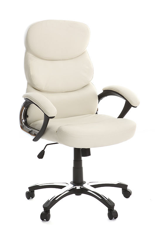 Poltrona da ufficio pieghevole color crema GALLIEN