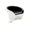 Poltrona design bianca e nera JAROD