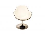 Poltrona design bianca e nera Solly