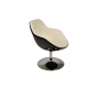 Poltrona design bianca e nera Solly