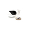 Poltrona design bianca e nera STONE