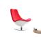 Poltrona design bianca e rossa TALY