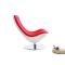 Poltrona design bianca e rossa TALY