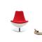 Poltrona design bianca e rossa TALY