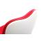 Poltrona design bianca e rossa TALY