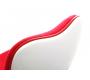 Poltrona design bianca e rossa TALY