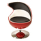 Poltrona design FLAME rosso, nero e bianco 