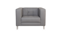 Poltrona design grigia LINCOLN