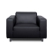Poltrona design nera CAPRI