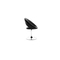 Poltrona design nera ELVA