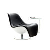 Poltrona design nera girevole KILYE