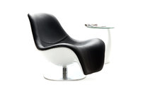 Poltrona design nera girevole KILYE