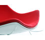 Poltrona design rossa e bianca HELIO 