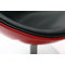 Poltrona design rossa e nera RAYNI