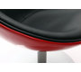 Poltrona design rossa e nera RAYNI
