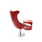 Poltrona design rossa e nera RAYNI