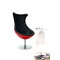 Poltrona design rossa e nera RAYNI