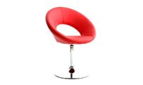 Poltrona design rossa ELVA