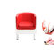 Poltrona design rossa et bianca MIKY