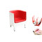 Poltrona design rossa et bianca MIKY