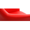 Poltrona design rossa TORY