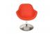 Poltrona design SOLLY bianca e rossa image 1