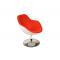 Poltrona design SOLLY bianca e rossa