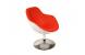 Poltrona design SOLLY bianca e rossa image 2