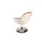 Poltrona design SOLLY bianca e rossa