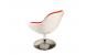 Poltrona design SOLLY bianca e rossa image 3