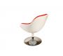 Poltrona design SOLLY bianca e rossa image 3