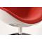 Poltrona design SOLLY bianca e rossa