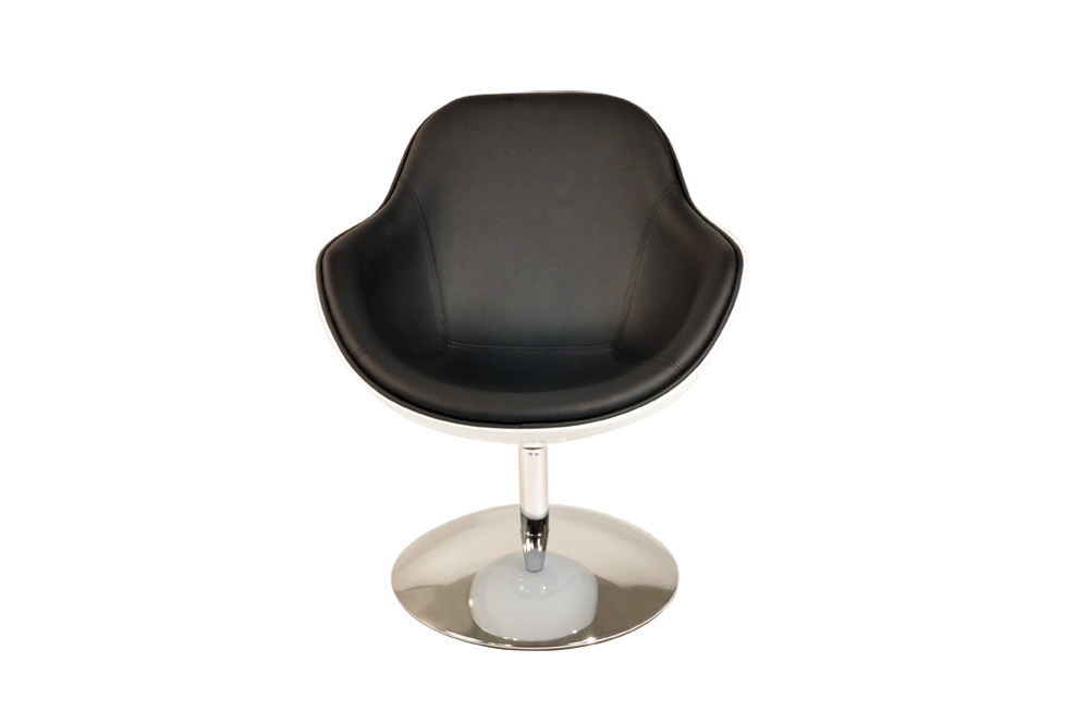 Poltrona design SOLLY nera e bianca 