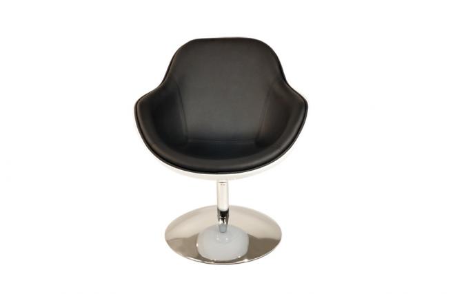 Poltrona design SOLLY nera e bianca 