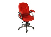Poltrona d'ufficio Enzo - color rosso
