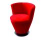 Poltrona moderna rossa Cooper