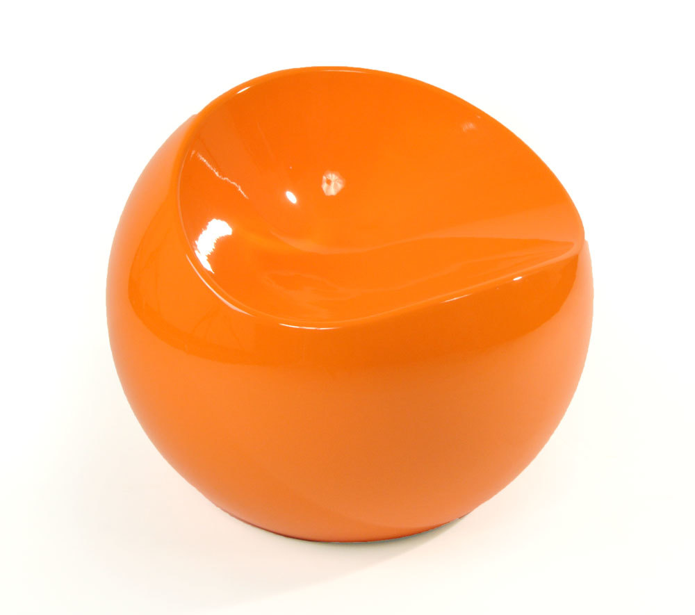 Poltrona  / pouf design arancione COMFY BALL image 1