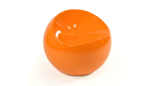 Poltrona  / pouf design arancione COMFY BALL image 1